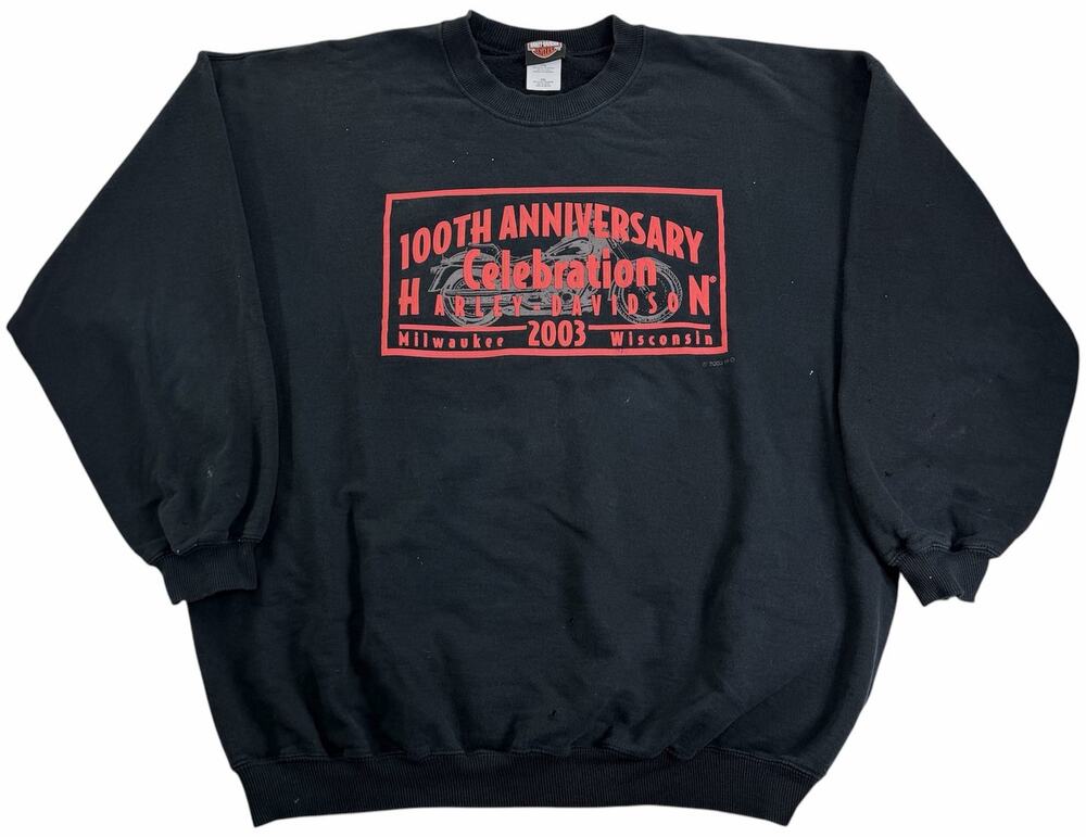 Vintage Harley Davidson 100th Anniversary Wisconsin Mens XXL Crewneck Sweatshirt